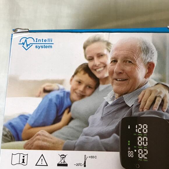 Intell System Black Wrist Electronic Blood Pressure Monitor Digital Display - Picture 3 of 6